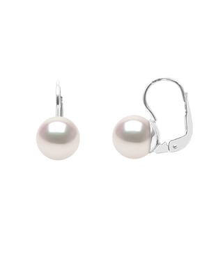 DIADEMA - Earrings - True Japanese Akoya Cultured Pearl - Quality AA+