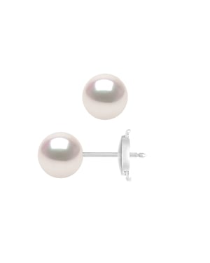 DIADEMA - Earrings - True Japanese Akoya Cultured Pearl - Quality AA+