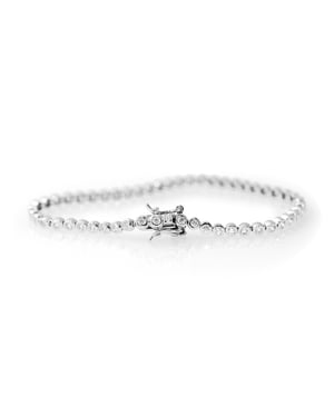 River River Armband Zirkoniumoxiden Serti Clos Joaillerie Zilver 925