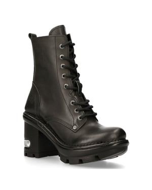 New Rock Gothic Zwart Leren Bikerlaarzen - NEOTYRE07X-S1