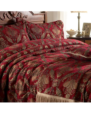 Shiraz Bedspread Burgundy