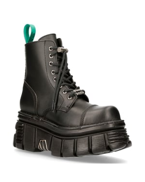 New Rock Vegan lederen gevechtsplatformlaarzen - TANKMILI083-VS2