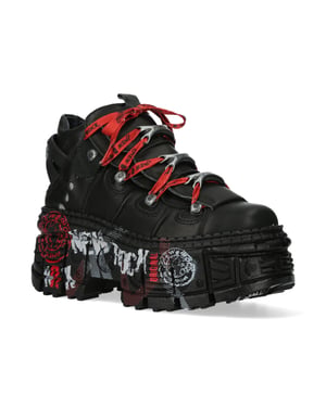 New rock punk goth leren laarzen-WALL106-C9