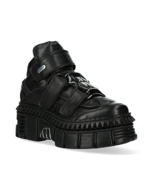 New Rock metalen leren enkellaarzen-WALL285-S3