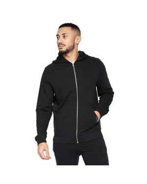 Crosshatch Heren Braxson Full Zip Hoodie (Zwart)