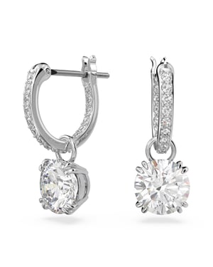 Swarovski 'Constella' Women's Base Metal Drop Earrings - Silver 5636717