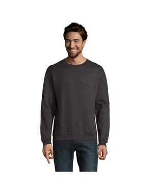SOLS Heren Spider Ronde Hals Sweatshirt (Houtskoolmelange)