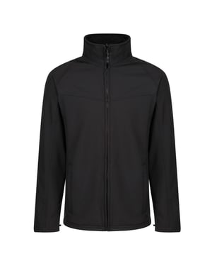 Regatta Roestige Heren Softshell Windbestendige Fleece Jacket (Allemaal zwart)