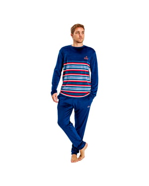 Fluwelen pyjama met lange mouwen MUDP0152