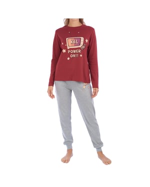 KLP1 dames winterpyjama met lange mouwen