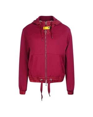 Parajumpers bordeauxrode hoodie met rits
