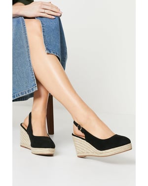 Wide Fit Riya Slingback Wedges