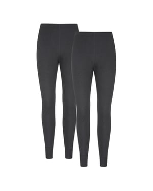Mountain Warehouse Heren Talus Base Layer Broek (Set van 2) (Zwart)