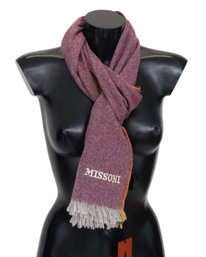 Missoni Heren Marron 100% Cashmere Unisex Wrap Sjaal
