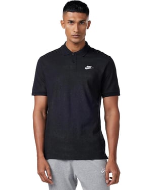 Nike Sportswear Club herenpoloshirt in zwart