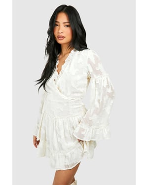 Petite Burnout Frill Mini Dress