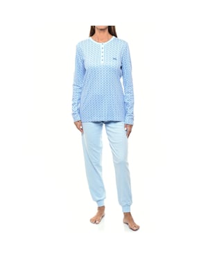 KLP1 långärmad vinterpyjamas för kvinnor