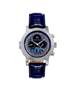 Heritor Automatisch Legacy horloge met leren bandje met dag/datum