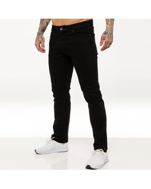 Kruze Mens Straight Leg Stretch Jeans