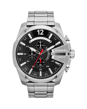 Diesel Mega Chief Heren Zilveren Horloge DZ4308