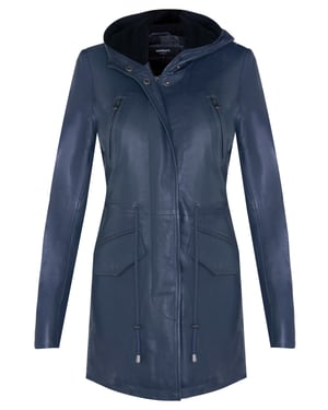 Womens Mid Length Hooded Parka Jacket-Oakengates