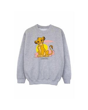 Disney Meisjes The Lion King Simba Pastel Sweatshirt (Sportgrijs)