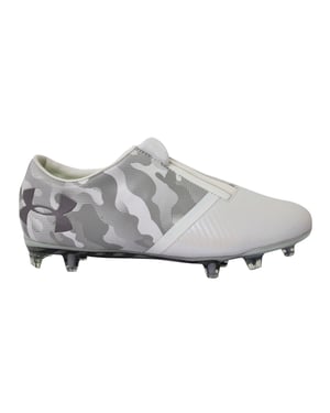 Under Armour UA Spotlight White Leather FG Football Boots - Mens