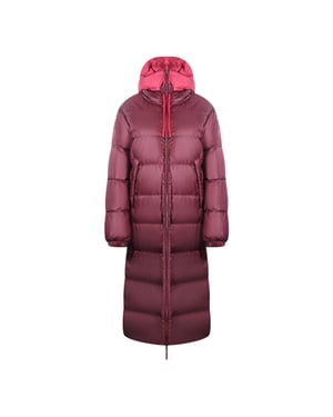 Parajumpers slaapzak omkeerbaar rood lang donsjack met capuchon
