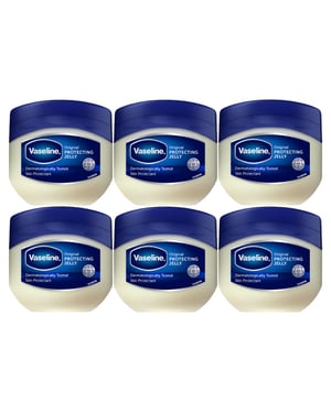 Vaseline Original Skin Protectant Petroleum Jelly for Al Skin Type, 6Pack of 100ml