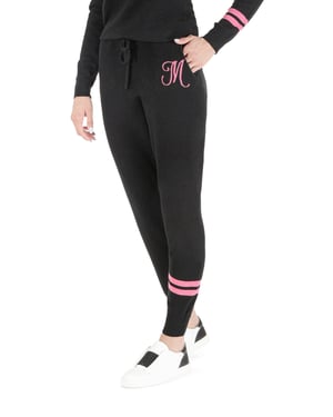 Crown Of Edinburgh Cashmere Track Pants Morningside Black M