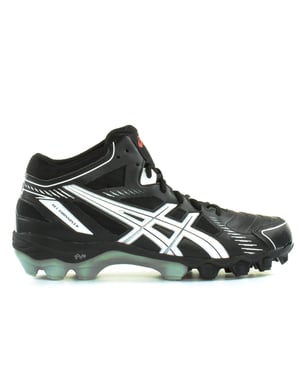 Asics Gel-Crossover 5 Turf Black White Synthetic Mens Sports Boots