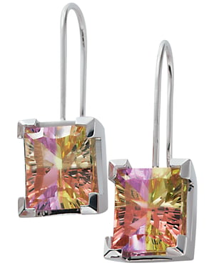 Orphelia Dames 925 Sterling Zilveren Dangle Oorbellen - Zilver CC-46