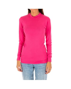 Long-sleeved T-shirt with half-high collar 1625-M women