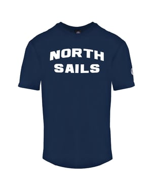 North Sails Block Brand Logo Navy Blue T-Shirt