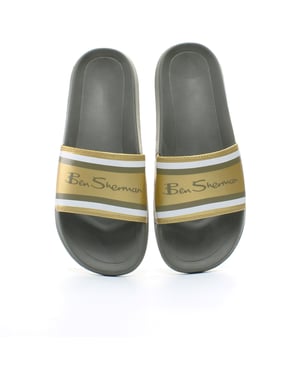 Ben Sherman Weston Mens Khaki Sliders
