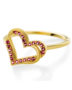 Orphelia 'Cecilia' Dames 925 Sterling Zilveren Ring - Goud ZR-7584/R