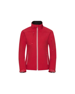 Russell Dames/Dames Bionic Zachte Shell Jas (Klassiek rood)