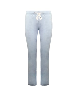 Vans Off The Wall Stretch Graphic Logo Light Blue Womens Track Pants VN0005C7IAH