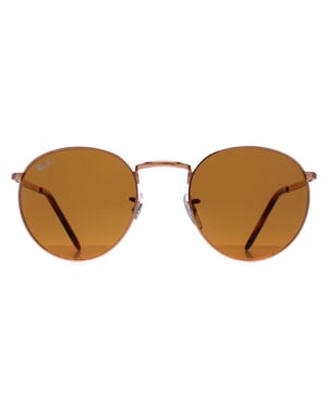 Ray-Ban Rond Unisex Roségoud Bruin RB3637 Nieuw Rond