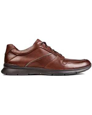 Clarks Un Tynamo Flow Brown Mens Shoes