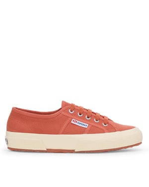 Superga Unisex 2750 Cotu Classic Vegan Sportschoenen voor volwassenen (Bruin Roodachtig/Offwit)