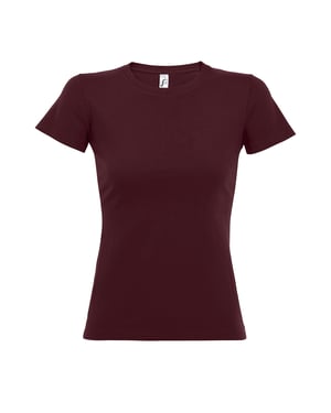 SOLS Dames/dames Imperial Heavy Short Sleeve T-Shirt (Bourgondië)