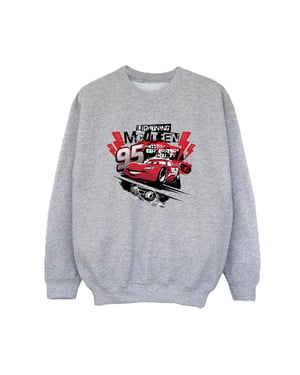 Disney Jongens Cars Bliksem McQueen Collage Sweatshirt (Sportgrijs)