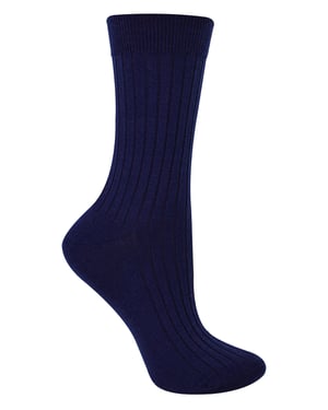 Womens Merino Wool Socks | Steven | Thick Outdoor Boot Socks for Ladies - Navy Blue