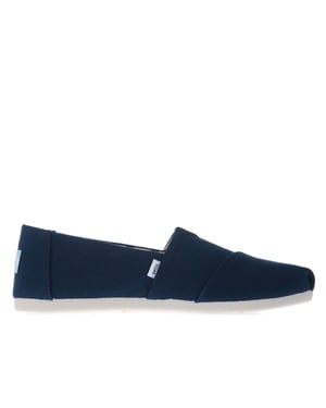 Women's Toms Recycled Cotton Alpargata Espadrille Pumps in Navy