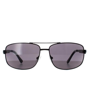 Calvin Klein CK22123S 002 semi mat zwart grijze zonnebril