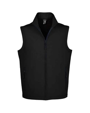 SOLS Unisex Race Softshell Gilet voor volwassenen (Zwart)