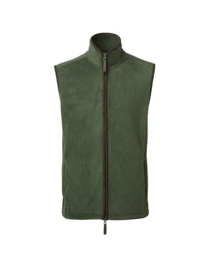 Premier Artisan Fleece Gilet för män (Mossgrön/brun)