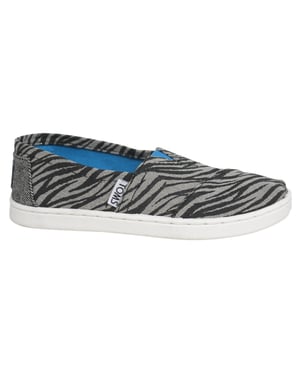 Toms Classic Black Kids Espadrilles