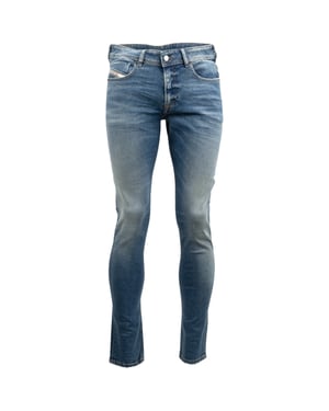 Diesel Sleenker Fadeded Blue Skinny Jeans